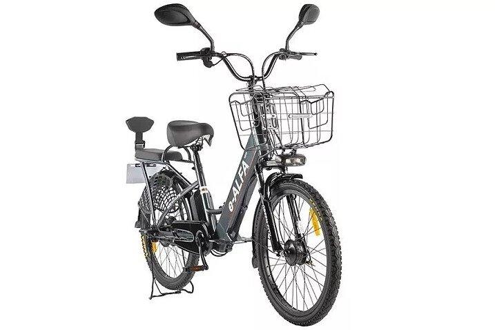 Электровелосипед Велогибрид Green City e-Alfa new темно-серый-2154 - фото 2 - id-p219465027