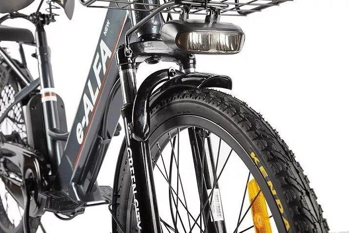 Электровелосипед Велогибрид Green City e-Alfa new темно-серый-2154 - фото 8 - id-p219465027