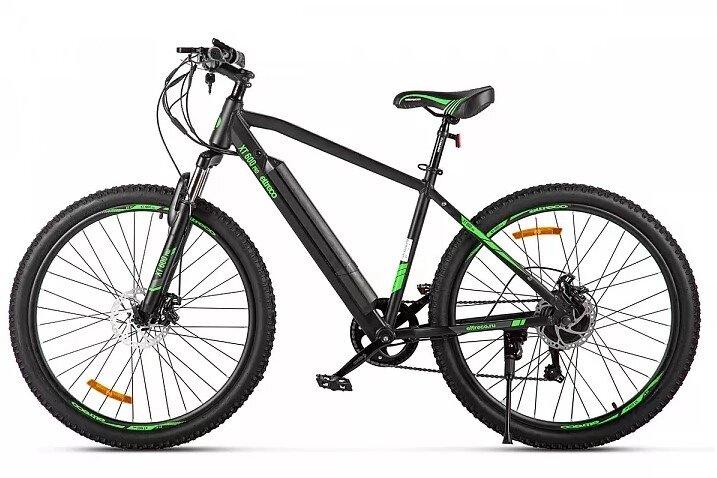 Электровелосипед Велогибрид Eltreco XT 600 Pro черно-зеленый-2663 - фото 7 - id-p219465028