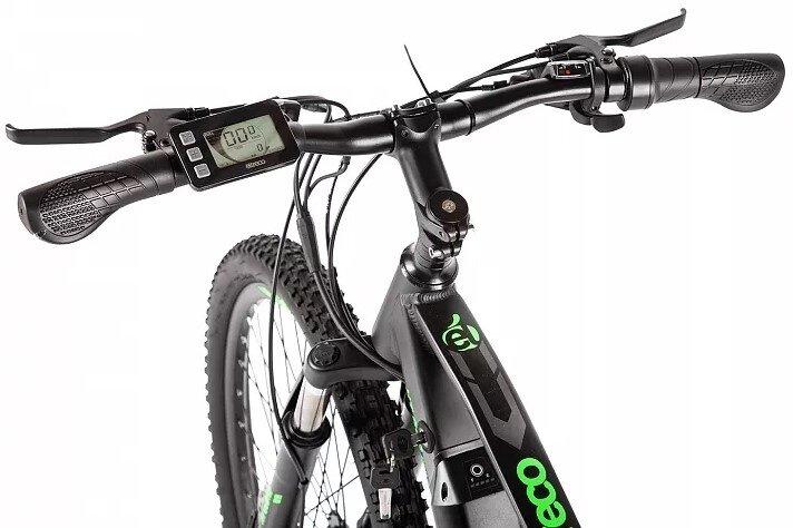 Электровелосипед Велогибрид Eltreco XT 600 Pro черно-зеленый-2663 - фото 9 - id-p219465028