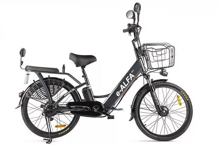 Электровелосипед Велогибрид Green City e-Alfa new черный-2151 - фото 1 - id-p219465029