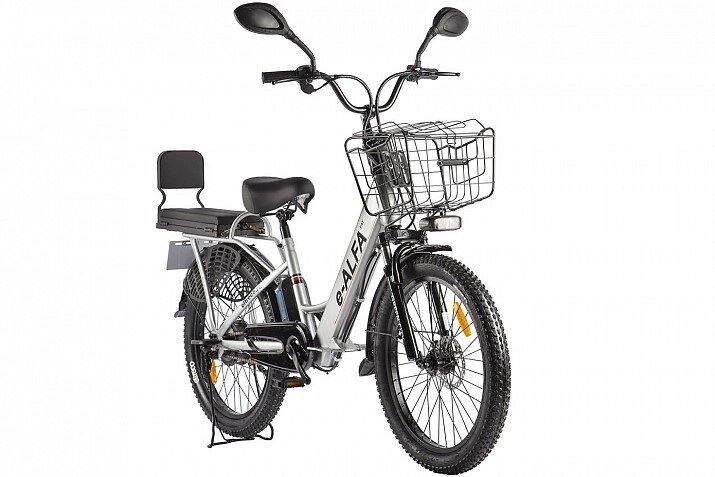 Электровелосипед Велогибрид Green City e-Alfa Fat темно-серый-2163 - фото 5 - id-p219465038