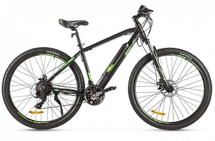 Электровелосипед Велогибрид Eltreco Ultra Max черно-зеленый-2506 - фото 1 - id-p219465040