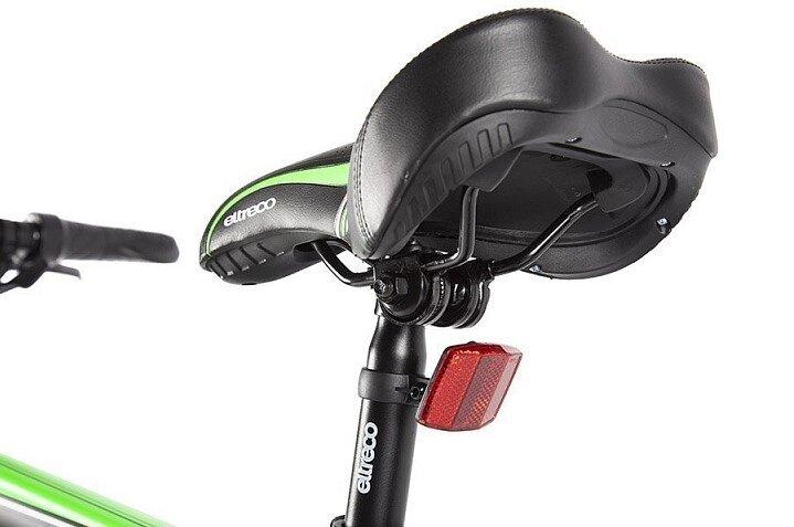 Электровелосипед Велогибрид Eltreco XT 600 черно-зеленый - фото 2 - id-p219465044