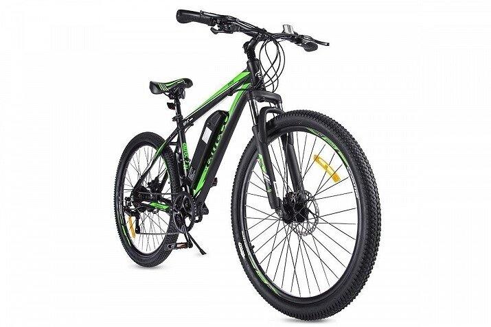 Электровелосипед Велогибрид Eltreco XT 600 черно-зеленый - фото 3 - id-p219465044