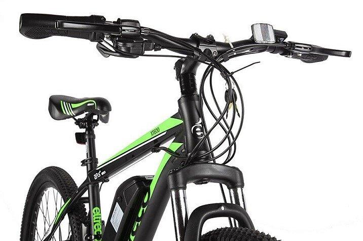 Электровелосипед Велогибрид Eltreco XT 600 черно-зеленый - фото 7 - id-p219465044