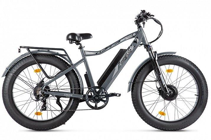 Электровелосипед Велогибрид Volteco BigCat Dual Next серый-2309 - фото 1 - id-p219465047