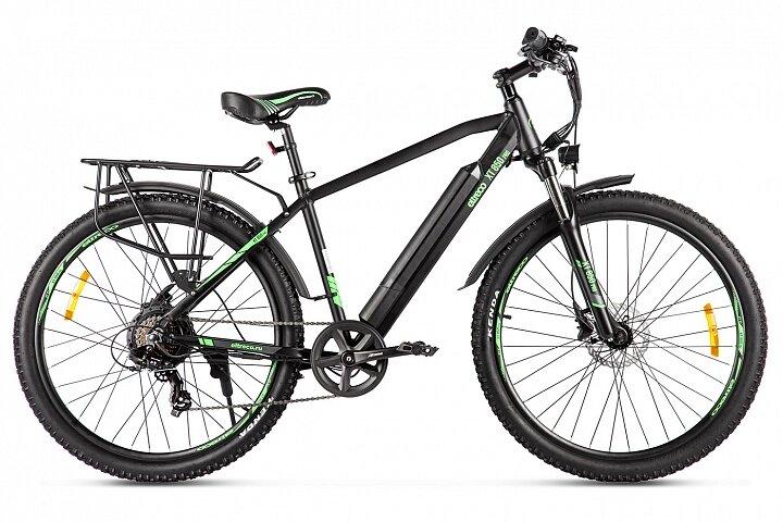 Электровелосипед Велогибрид Eltreco XT 850 Pro черно-зеленый-2673 - фото 1 - id-p219465048