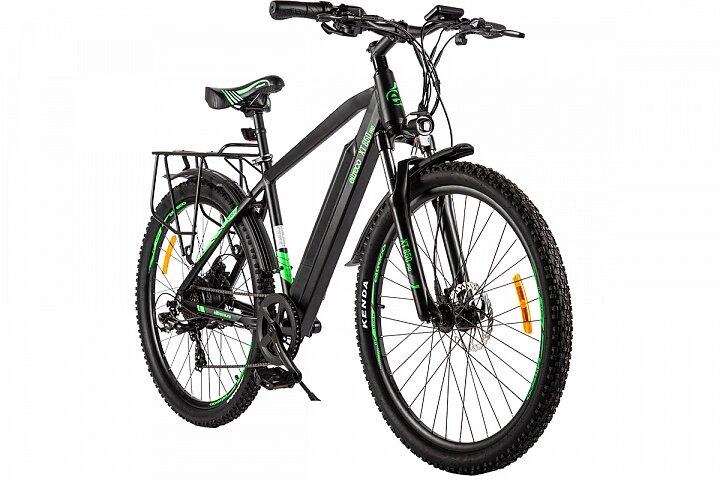 Электровелосипед Велогибрид Eltreco XT 850 Pro серо-зеленый-2674 - фото 2 - id-p219465049