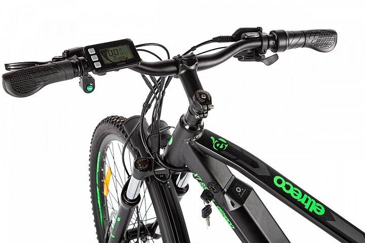 Электровелосипед Велогибрид Eltreco XT 850 Pro серо-зеленый-2674 - фото 4 - id-p219465049
