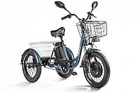 Электровелосипед Трицикл Eltreco Porter Fat 500 темно-синий-2411