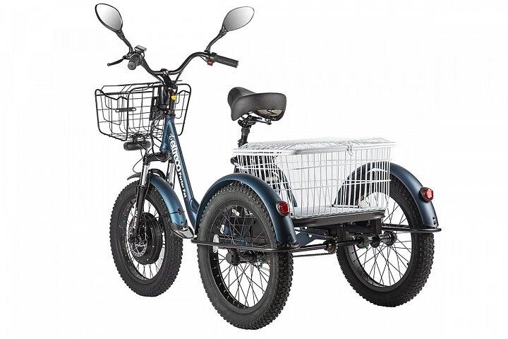 Электровелосипед Трицикл Eltreco Porter Fat 700 темно-синий-2416 - фото 3 - id-p219465056