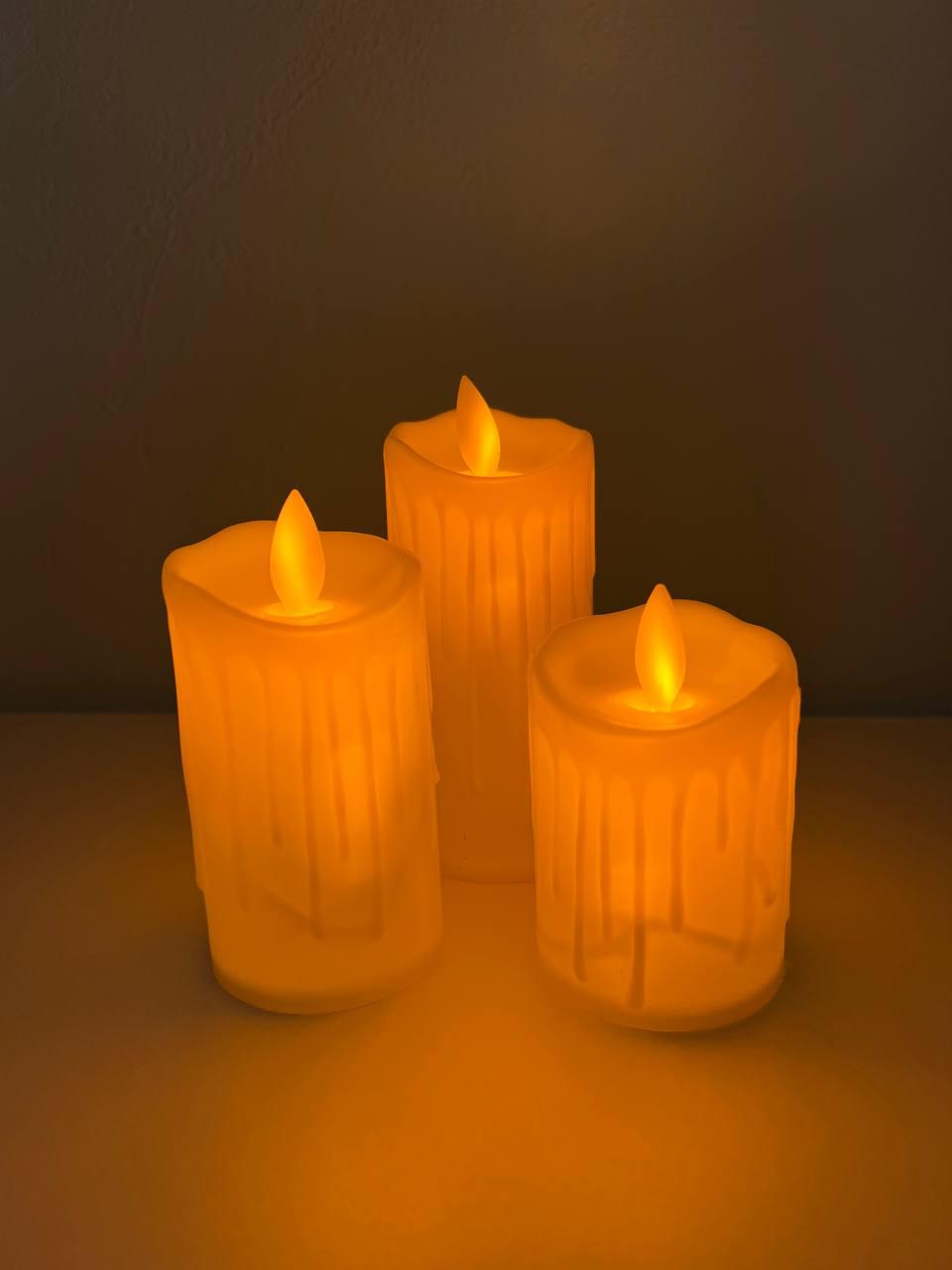 Светодиодные свечи с эффектом "Живого пламени" (Набор 3 шт) - фото 3 - id-p219162674