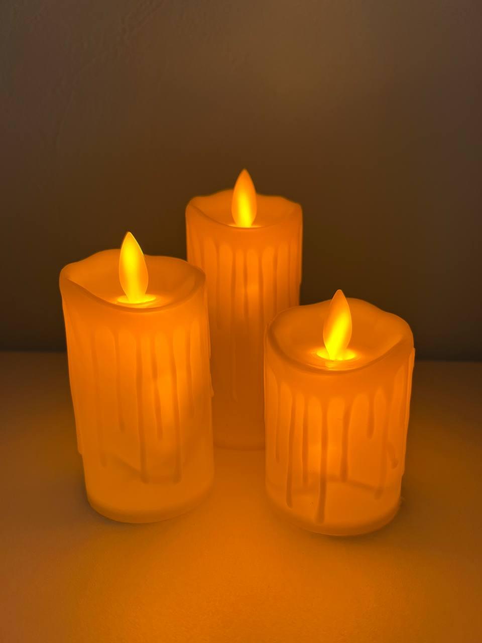 Светодиодные свечи с эффектом "Живого пламени" (Набор 3 шт) - фото 4 - id-p219162674
