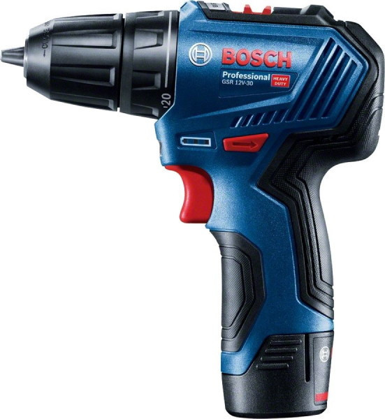 Дрель-шуруповерт Bosch GSR 12V-30 Professional 06019G9000 (с 2-мя АКБ, кейс) - фото 2 - id-p164366779