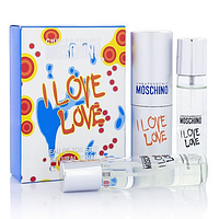 Парфюмерный набор Moschino Cheap and Chic I love love edt 3*20ml