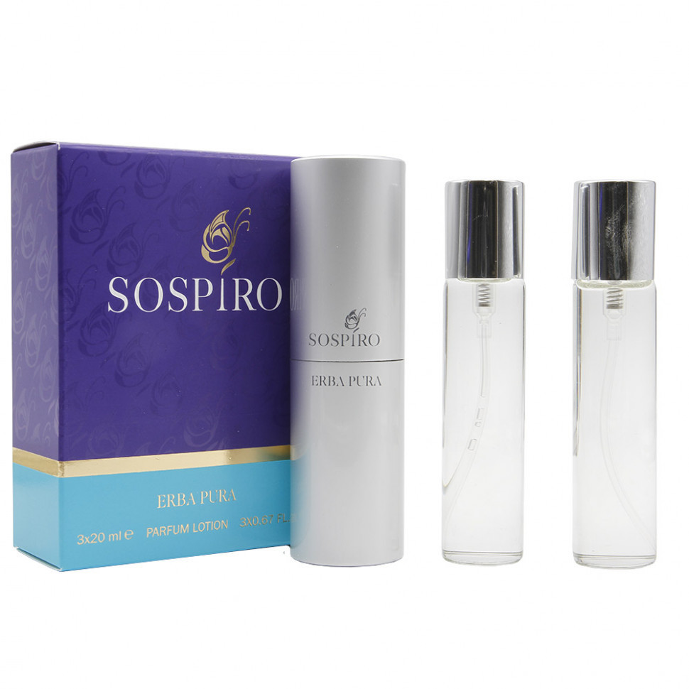 Парфюмерный набор Sospiro Erba Pura edp 3*20ml