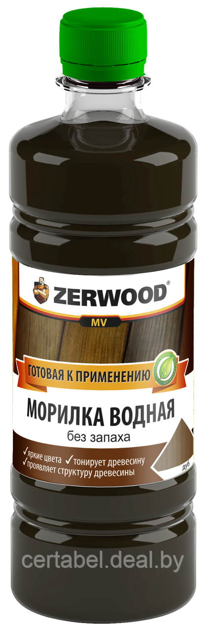 Морилка (тонировка) водная для древесины ZERWOOD MV 0.5л Сосна - фото 1 - id-p219482573