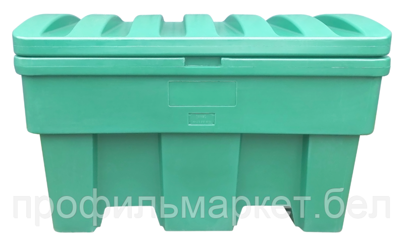 Пластиковый ящик для песка и соли 250 литров зеленый