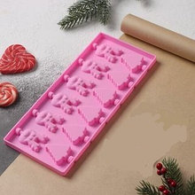 Форма силиконовая для льда и шоколада "Новый год",  12 ячеек