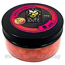 Бойлы плавающие Lion Baits Pop-Up 8мм, Sweet Octopus (Сладкий осьминог), 25гр