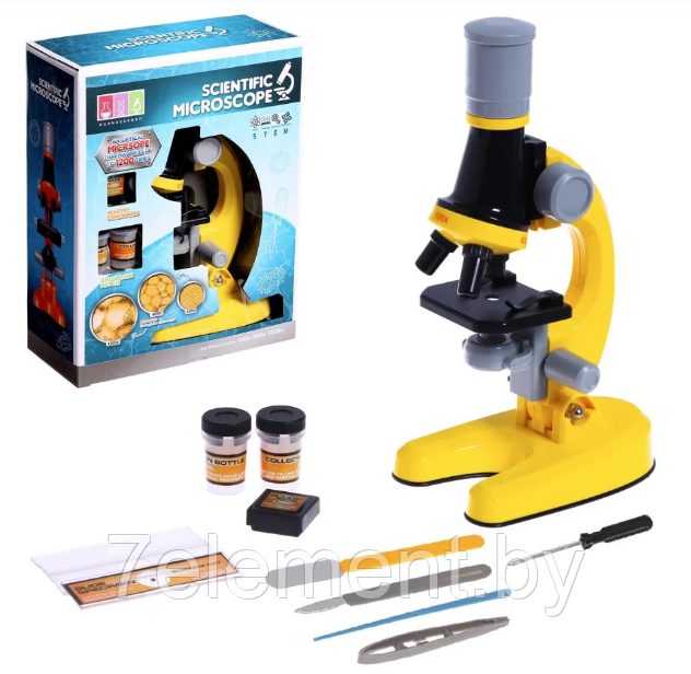 Детский микроскоп лаборатория набор для опытов 1113A-1 с аксессуарами. игрушка микроскоп для детей - фото 1 - id-p218603476