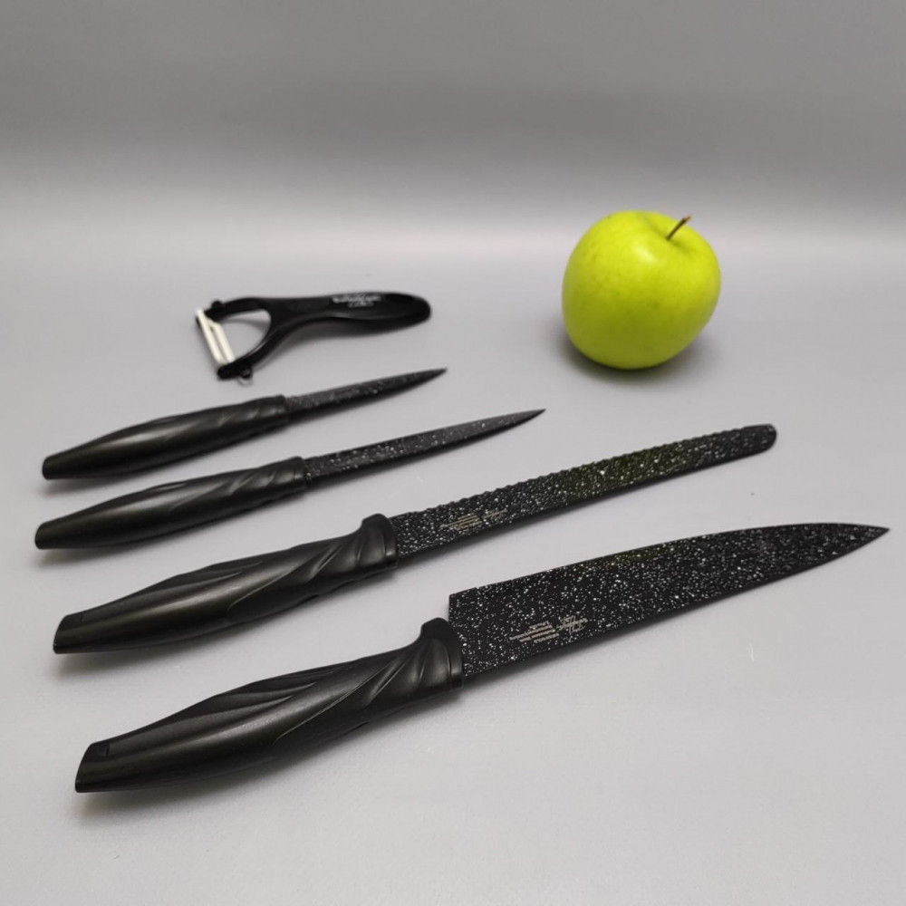 Набор кухонных ножей из нержавеющей стали 6 предметов Zeptef/ Подарочная упаковка - фото 7 - id-p219489969