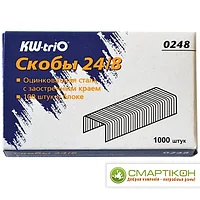 Скобы для степлера №24/8, 1000 штук, KW-trio, до 50 листов