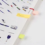 Закладки клейкие неоновые STAFF бумажные, 50х14 мм, 250 штук (5 цветов х 50 листов), фото 9