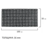Коврик входной резиновый грязесборный ячеистый, 50х100 см, толщина 16 мм, LAIMA EXPERT, фото 3
