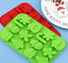 Форма силиконовая для льда и шоколада, "Новый год 19",   14 ячеек