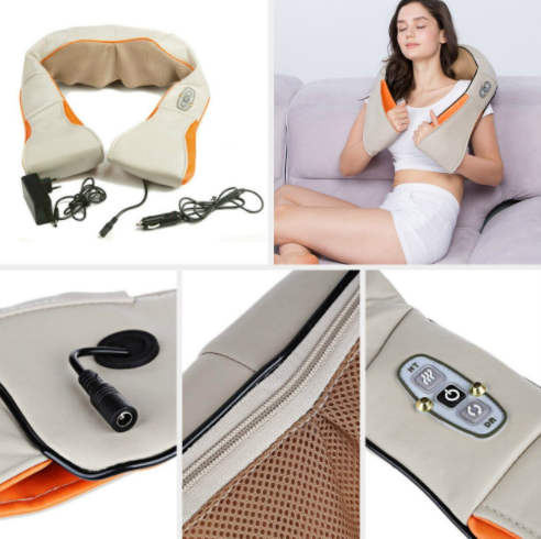 Массажер шейный инфракрасный Massager of Neck Kneading - фото 8 - id-p219495441