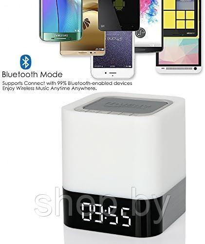 Портативная колонка с часами и RGB Musky DY28 Plus Portable Bluetooth Speaker Night Lamp NEW !!! - фото 5 - id-p219495469