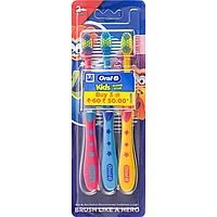 Oral-B Kids 2+ лет Extra Soft / Экстра Мягкая 3 шт. Набор Зубная щетка детская мануальная / механическая