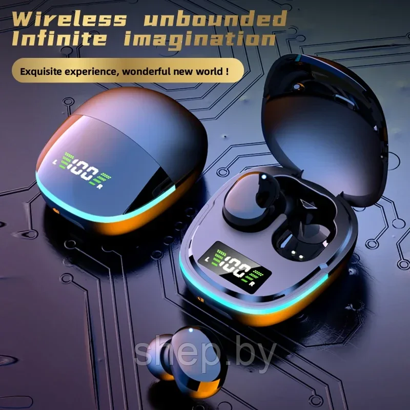 Беспроводные наушники TWS G9S Bluetooth V5.1 c микрофоном, беспроводная стерео гарнитура - фото 2 - id-p219495779