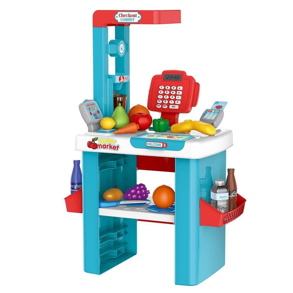 PITUSO Игровой набор Супермаркет с тележкой для покупок 56 элементов (звук, свет) - фото 1 - id-p219495703
