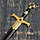 Сувенирный меч, рукоять Звезда Давида, клинок роспись, 86 см, фото 4