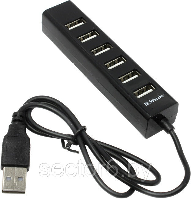 USB-хаб Defender Quadro Swift USB2.0 [83203] - фото 1 - id-p219499291