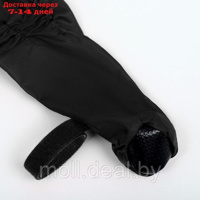 Комбинезон для собак, демисезонный с чехлами на лапы, размер L (ДС 45, Ог 37), чёрный - фото 6 - id-p217517759
