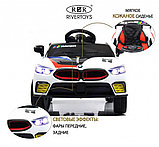 Детский электромобиль RiverToys F444FF (белый) BMW Режим качалки, фото 2