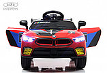 Детский электромобиль RiverToys F444FF (красный) BMW Режим качалки, фото 2