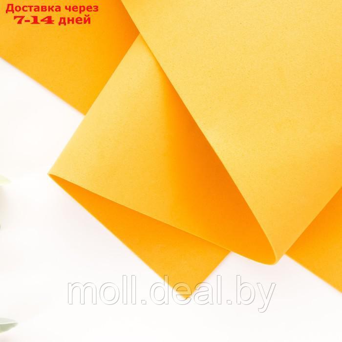 Фоамиран "Морковно-оранжевый" 1 мм набор 10 листов 50х50 см - фото 1 - id-p219443465
