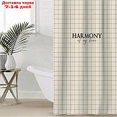 Штора для ванной Этель Harmony 145 х 180 см, полиэстер