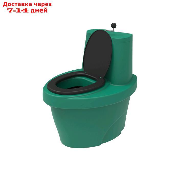 Туалет торфяной "Rostok" зеленый, бак 30л, накопитель 100 л. - фото 1 - id-p219474974