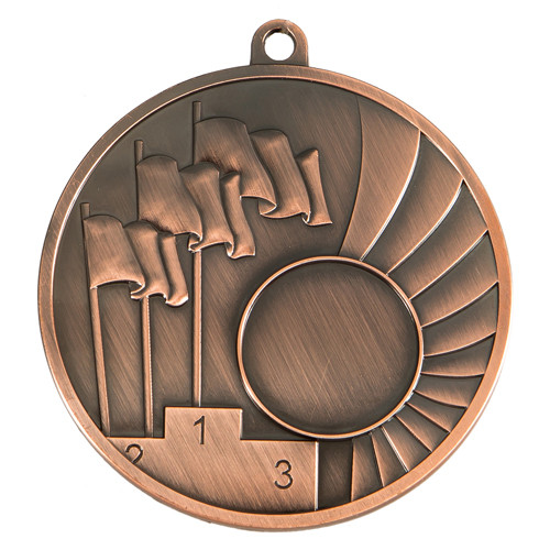 Медаль  "Флаг" 3-е  место ,  70 мм , без ленточки , арт. 101-3 Бронза