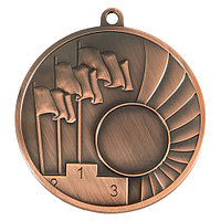 Медаль "Флаг" 3-е место , 70 мм , без ленточки , арт. 101-3 Бронза
