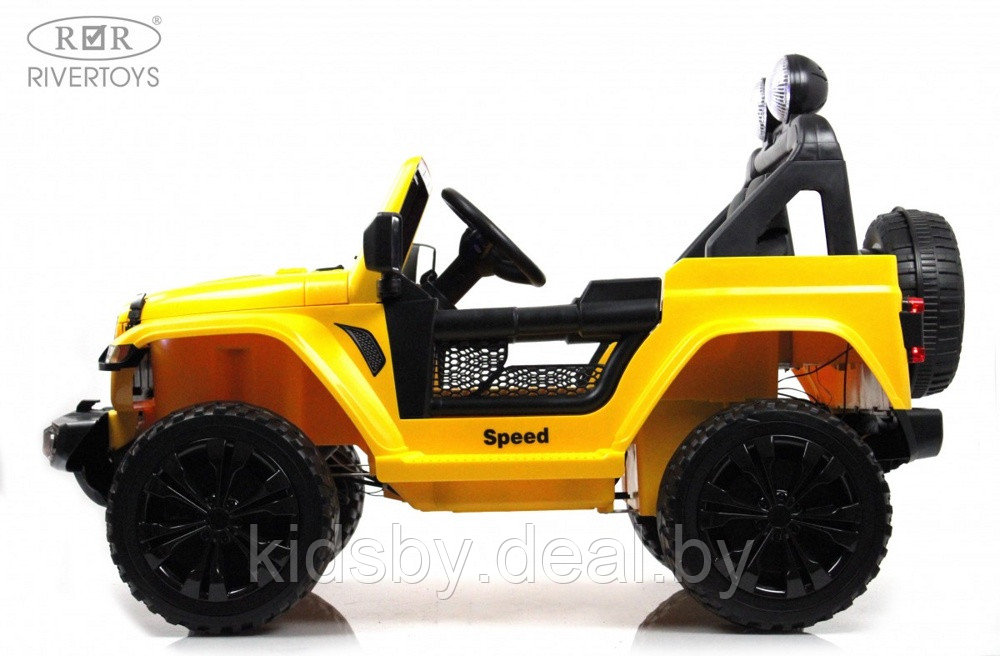 Детский электромобиль RiverToys X004XX (желтый) Полноприводный - фото 6 - id-p215599655