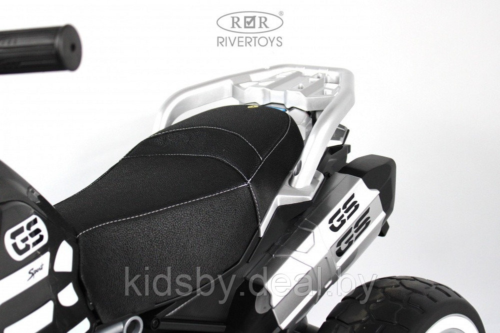 Детский электромотоцикл RiverToys М111БХ (черный) - фото 5 - id-p218554521