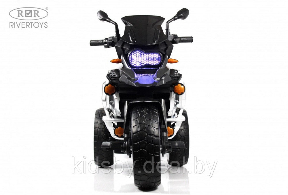 Детский электромотоцикл RiverToys М111БХ (черный) - фото 6 - id-p218554521