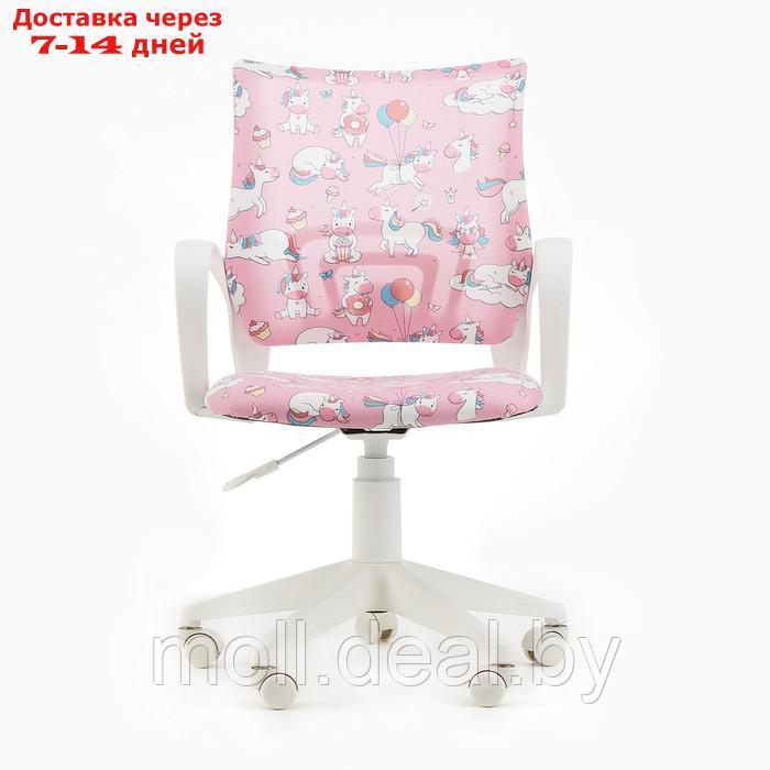 Кресло детское Бюрократ BUROKIDS 1 W-UNICORN розовый, белый пластик - фото 3 - id-p219448860